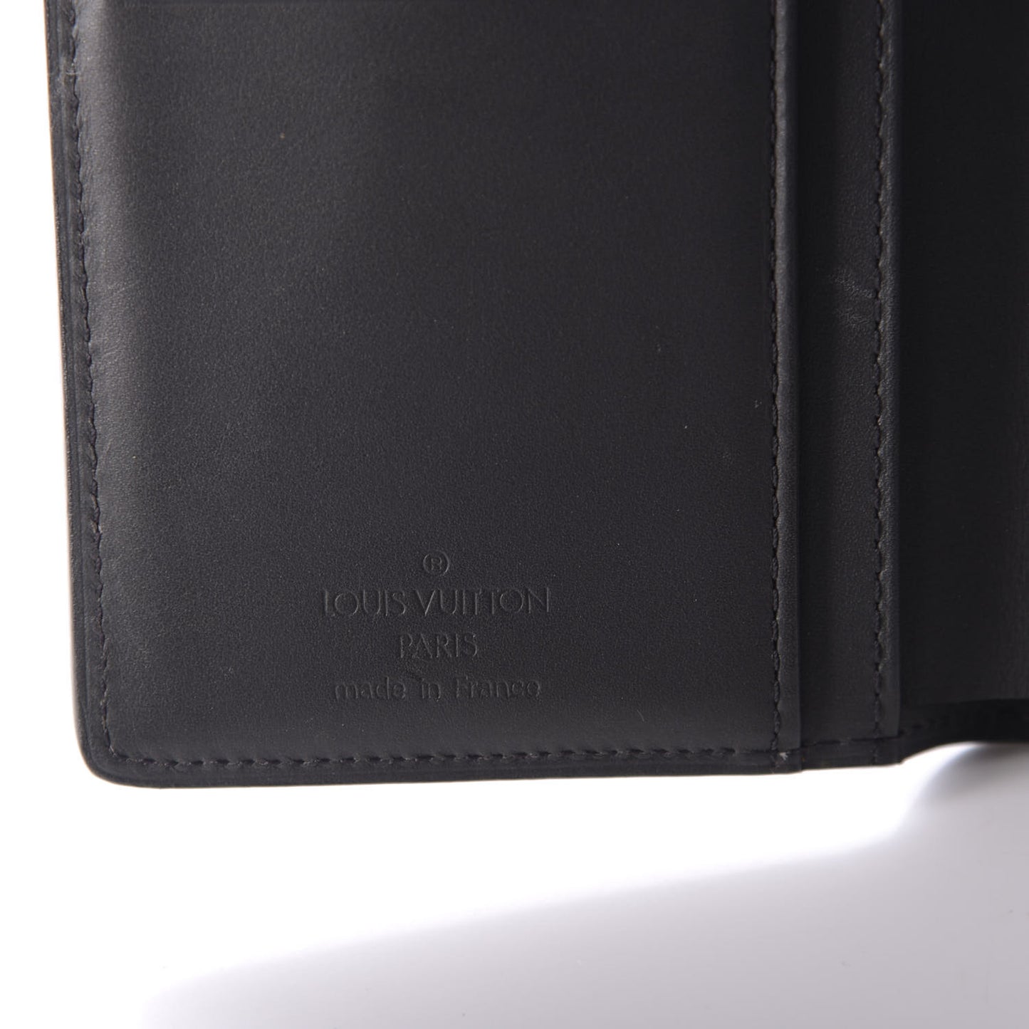 Mat Monogram French Purse Wallet Black
