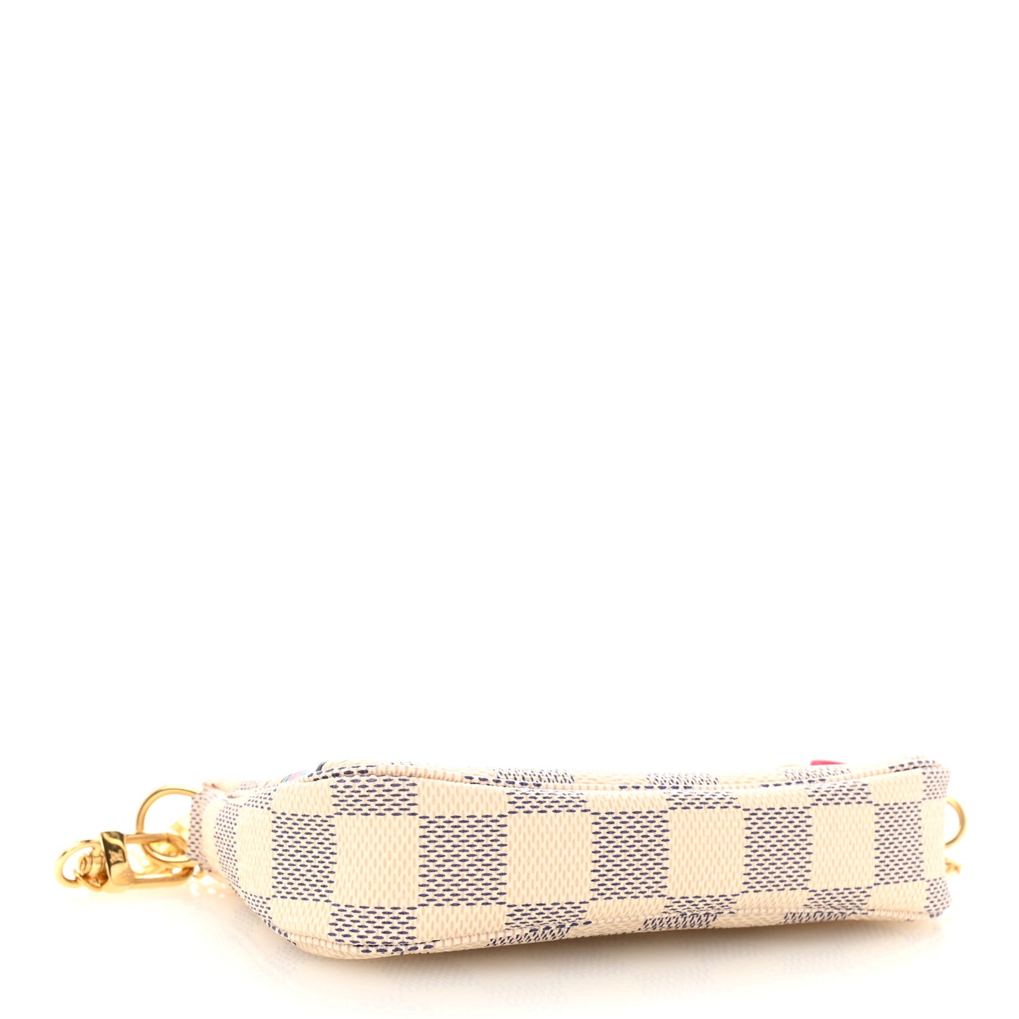 Damier Azur 2021 Christmas Animation Hollywood Mini Pochette Accessories Fuchsia