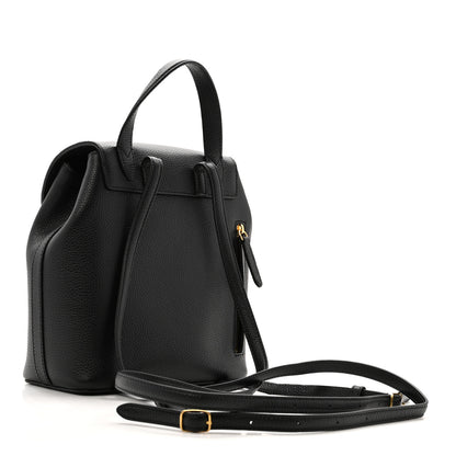 Mulberry Small Classic Grain Calfskin Mini Bayswater Backpack Black 2 of 9