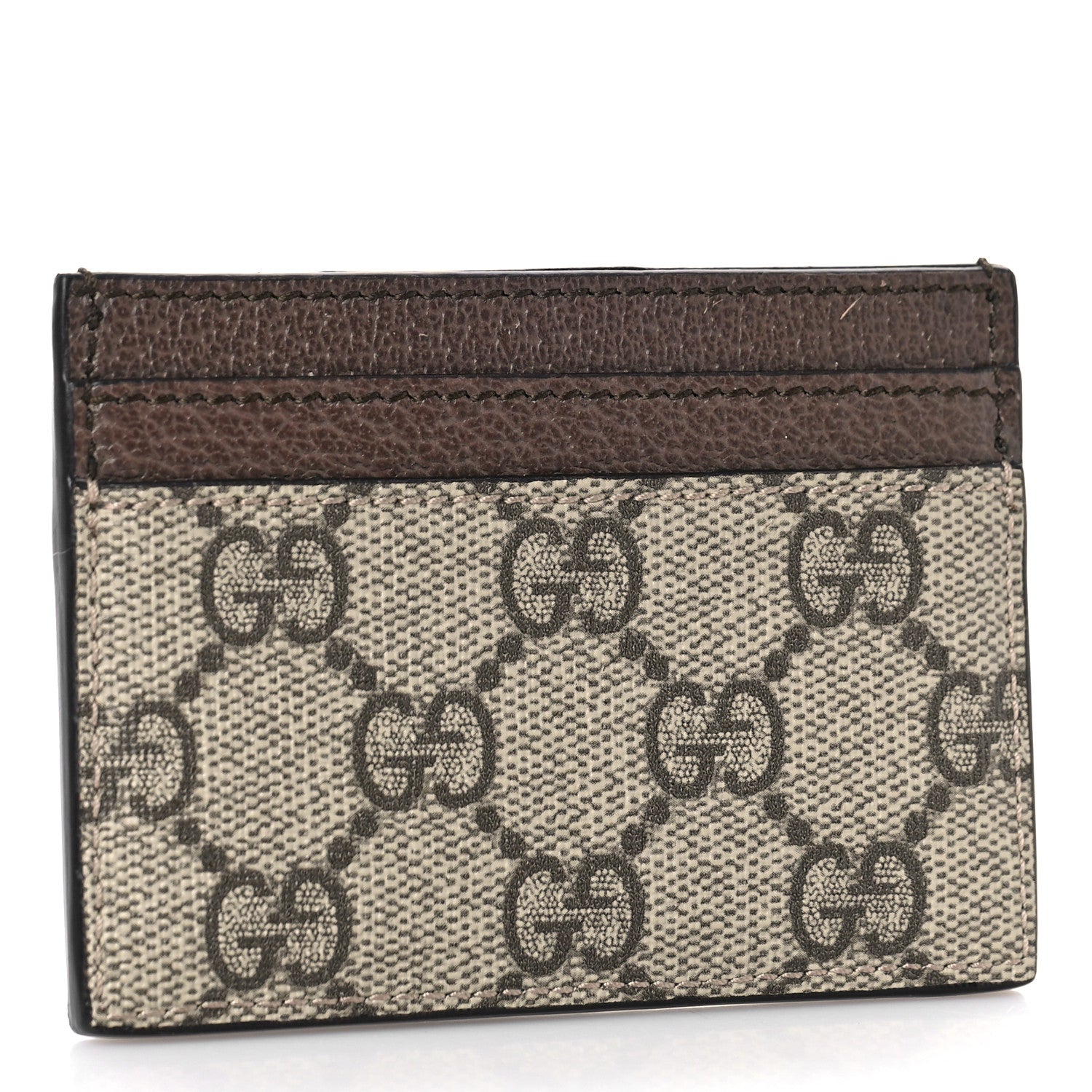 Gucci GG Supreme Monogram Ophidia Card Holder Brown 3 of 8
