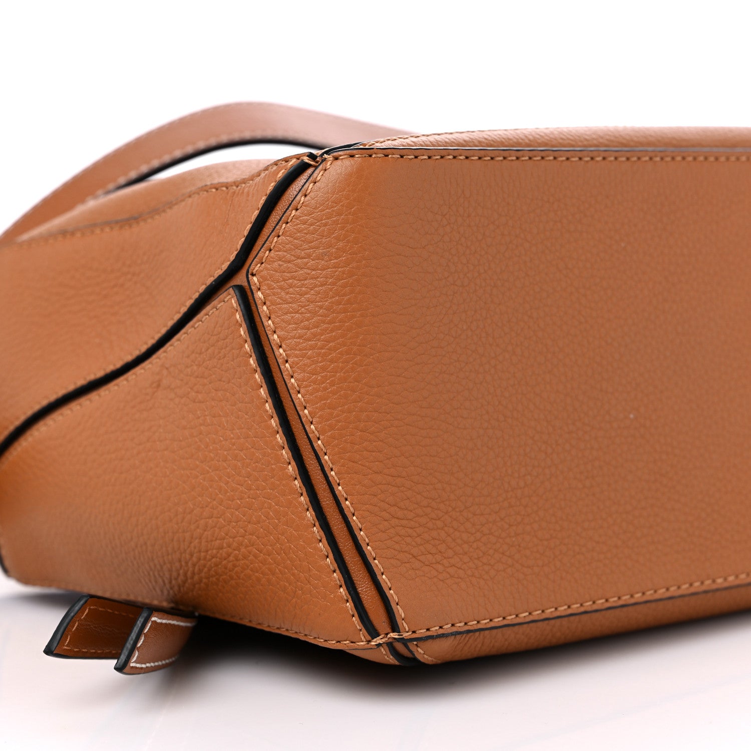 Loewe Grained Calfskin Small Puzzle Bag Tan 7 of 8