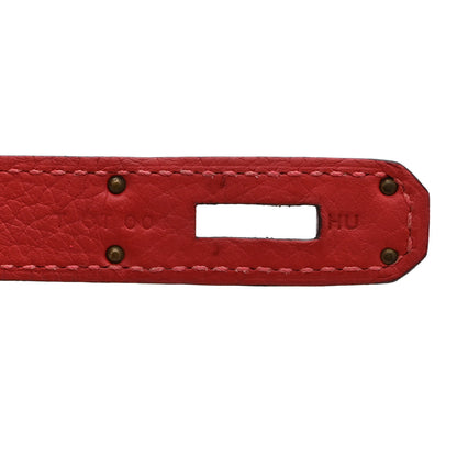 Hermes Togo Kelly Retourne 32 Rouge Pivoine 7 of 10