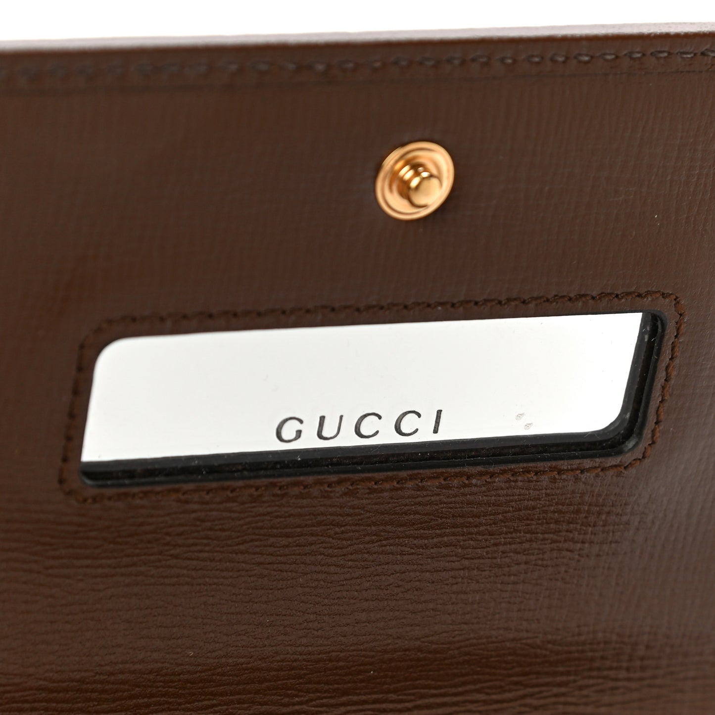 GG Supreme Monogram Azalea Calfskin Horsebit 1955 Wallet On Chain Beige Ebony Brown Sugar