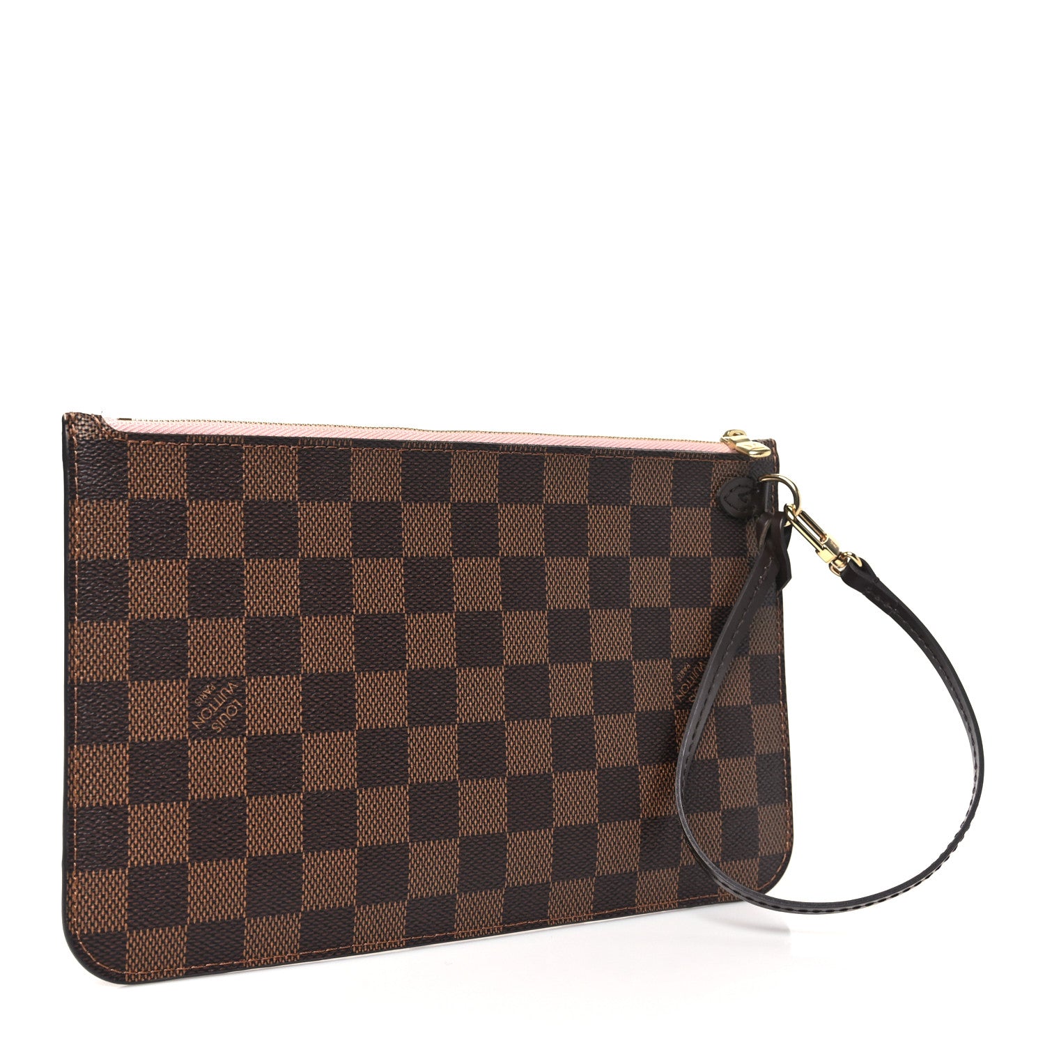 Louis Vuitton Damier Ebene Neverfull MM GM Pochette Rose Ballerine 3 of 10