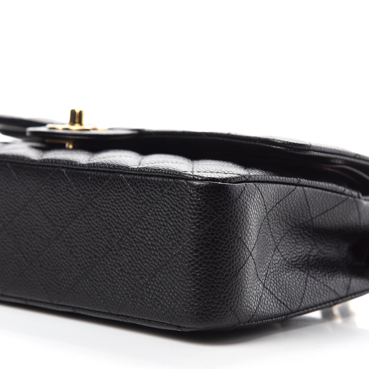 Chanel Caviar Quilted Medium Double Flap Black 7 of 11