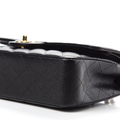 Chanel Caviar Quilted Medium Double Flap Black 7 of 11