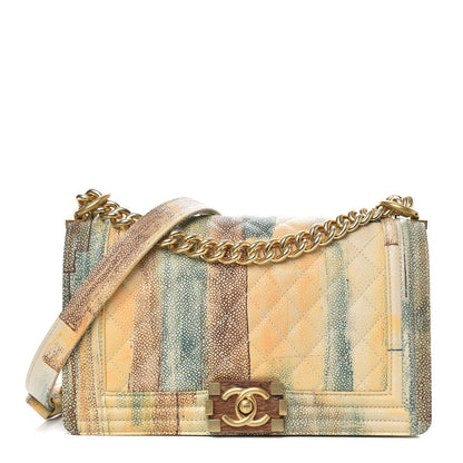 Chanel Painted Caviar Quilted Medium Boy In Cuba Flap Multicolor 1 of 11