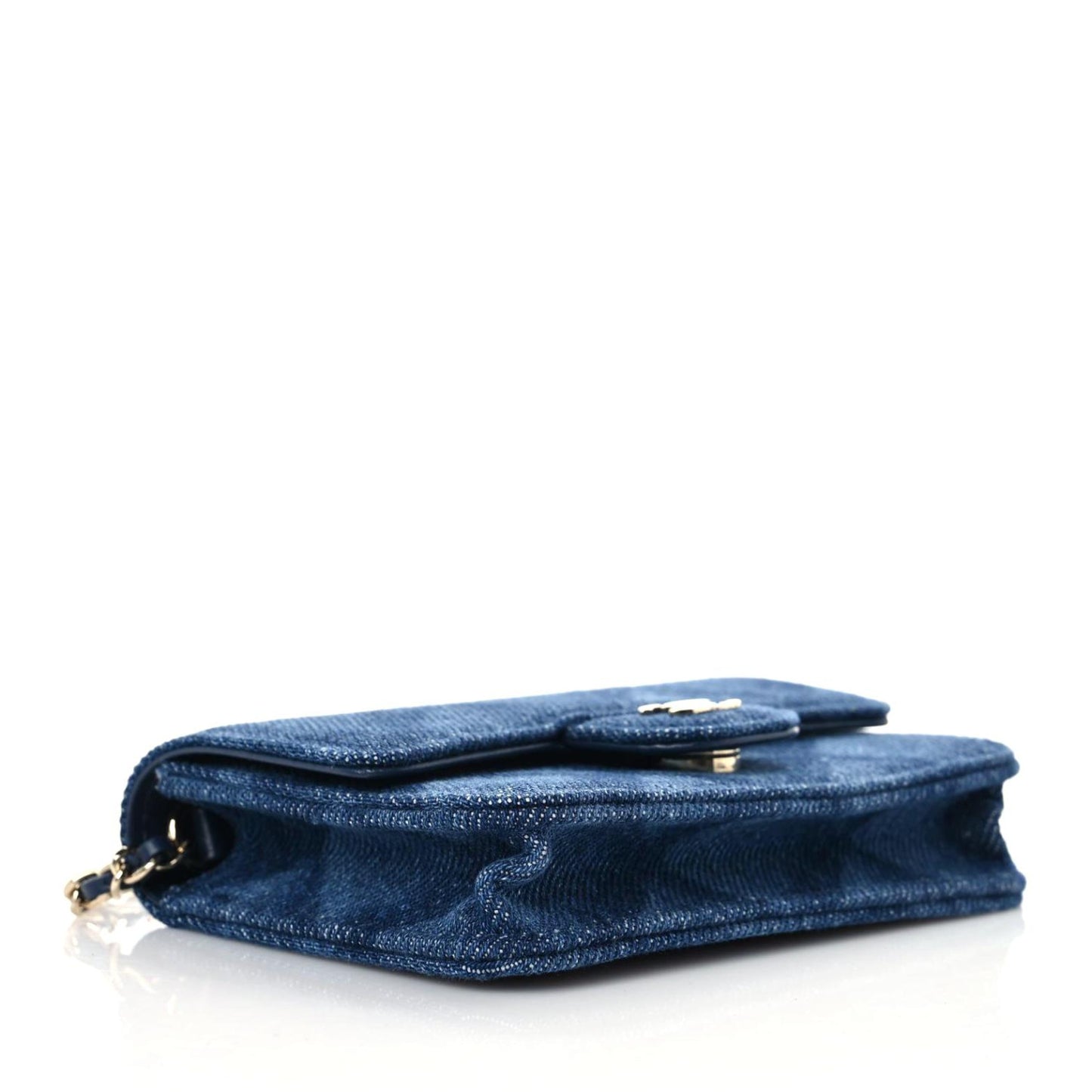 Denim Printed Belt Bag Dark Blue
