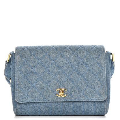 Chanel Denim Quilted Flap Blue 1 of 10