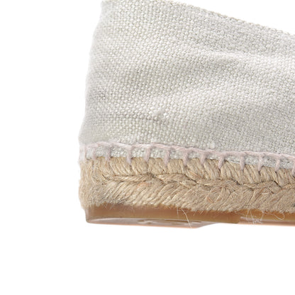Chanel Linen CC Espadrilles 39 Beige Black 8 of 10