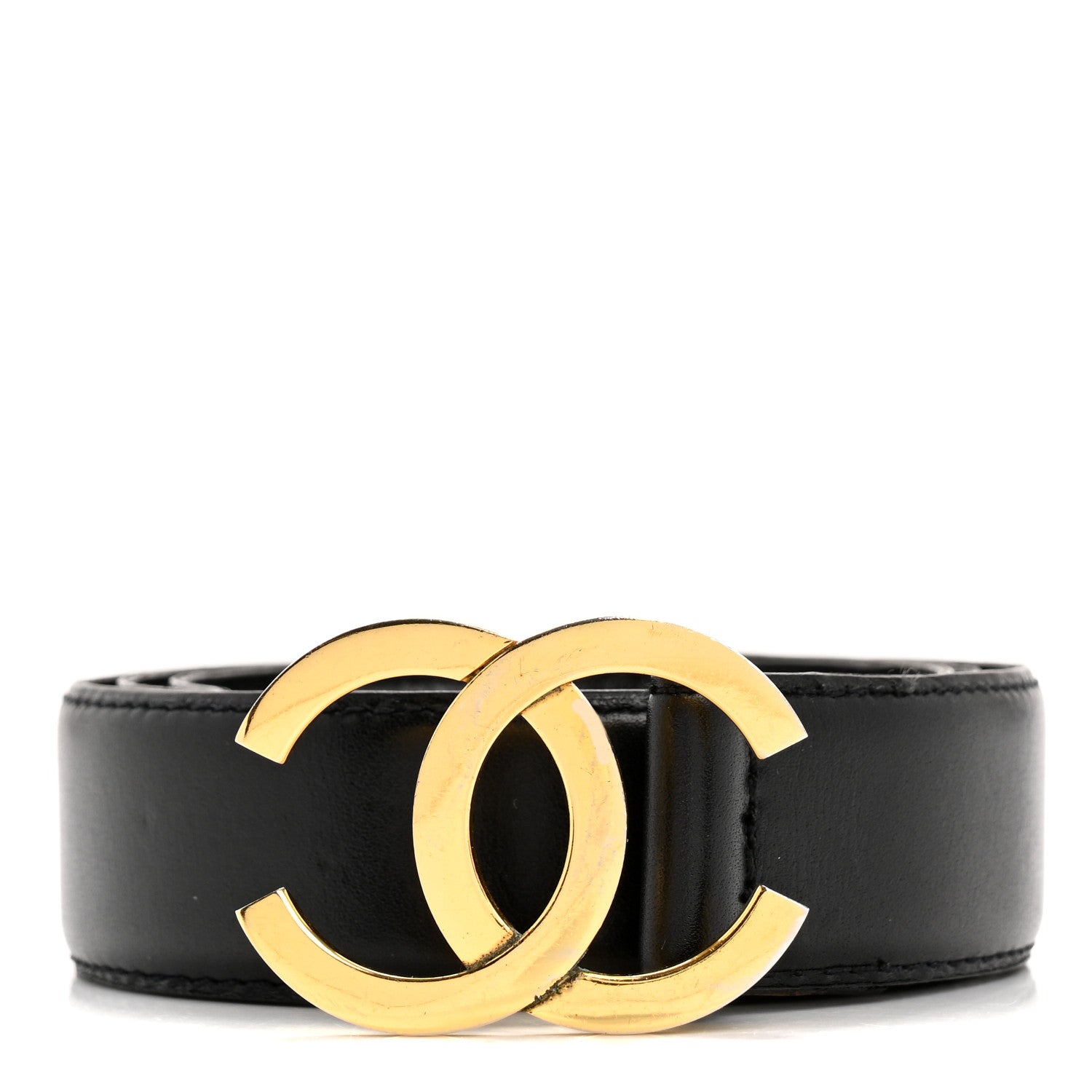 Chanel Calfskin CC Belt 65 26 Black 1 of 10