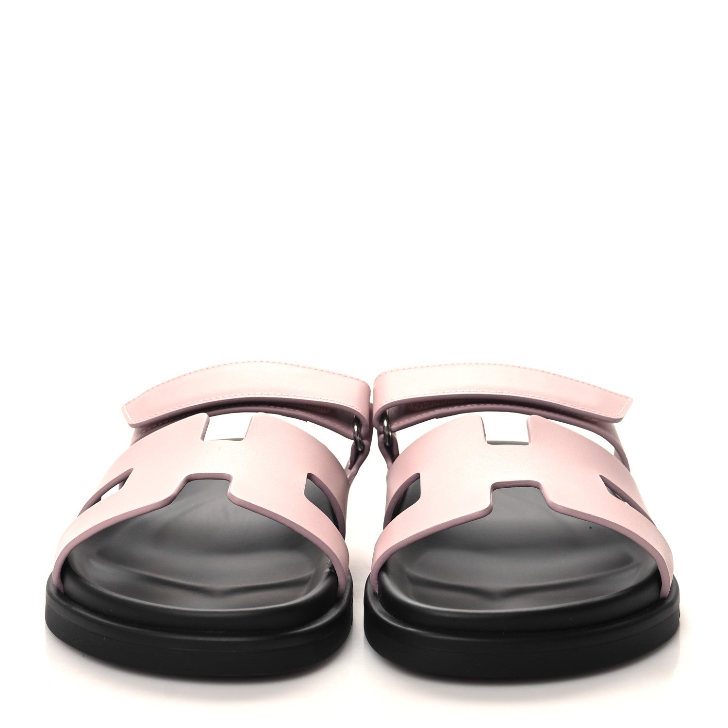 Hermes Calfskin Womens Chypre Sandals 38 Rose Cannon 2 of 9