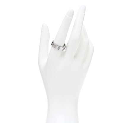 Cartier 18K White Gold 5.5mm LOVE Ring 60 9.25 2 of 5