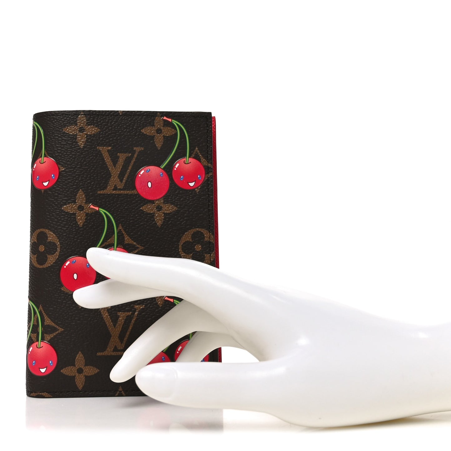 LV X TM Monogram Cerises Passport Cover