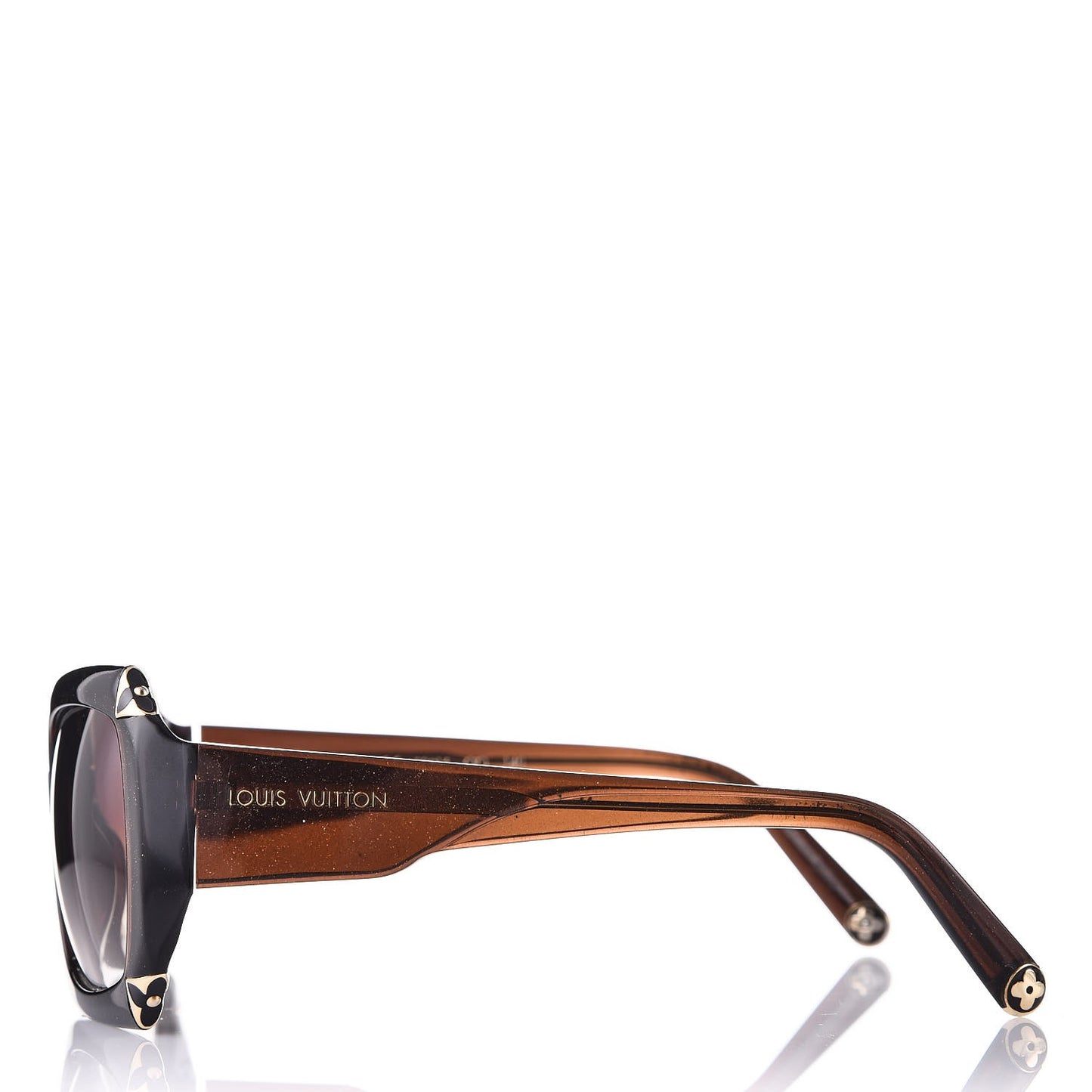 Hortensia Cat Eye Sunglasses Z0366W Brown Glitter