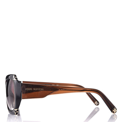 Louis Vuitton Hortensia Cat Eye Sunglasses Z0366W Brown Glitter 3 of 8