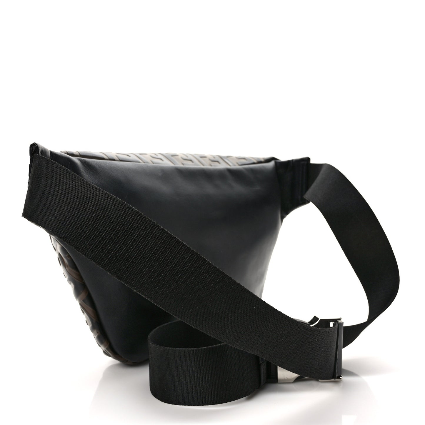 Vitello Century Bi-Color FF 1974 Embossed Belt Bag Maya Black