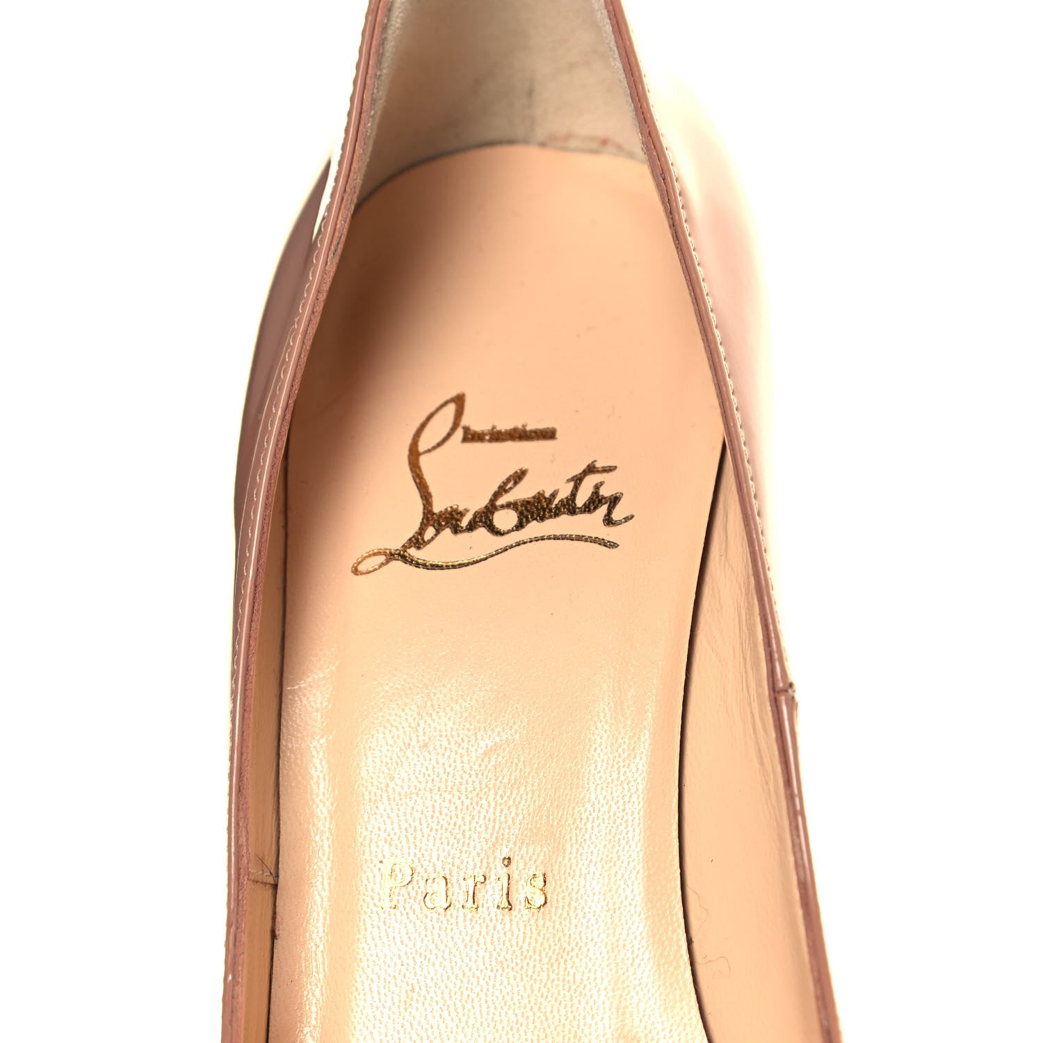 Christian Louboutin Patent New Very Prive 120 Pumps 37 Nude 8 of 10