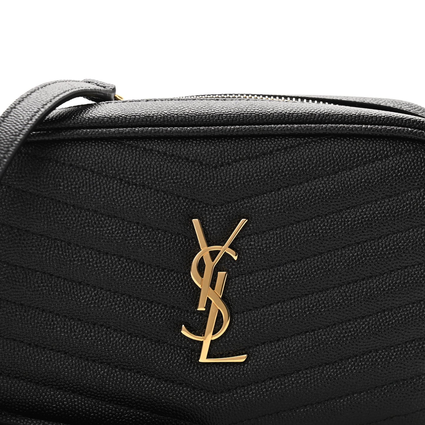 Grain De Poudre Matelasse Monogram Mini Lou Camera Bag Black