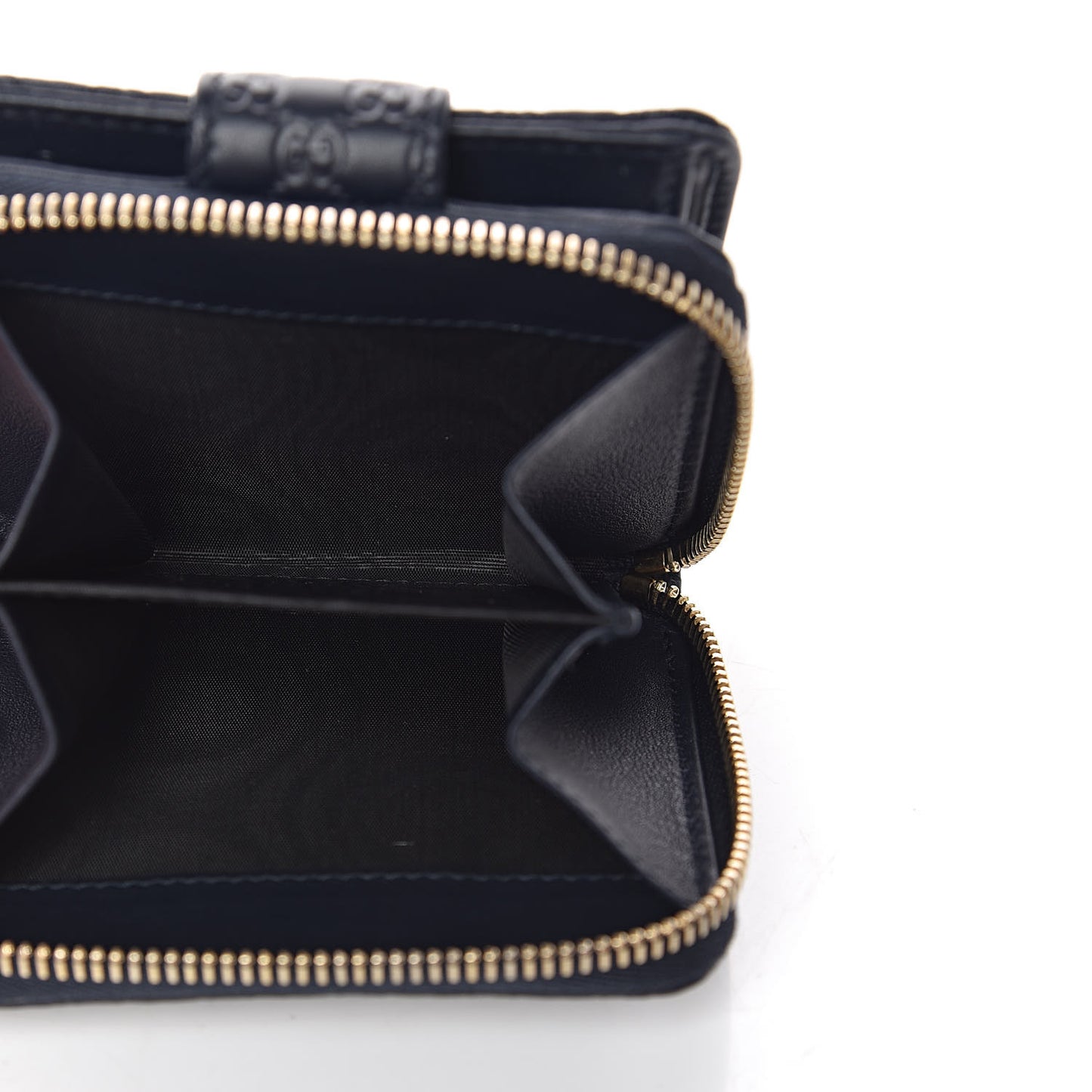 Microguccissima Compact Wallet Navy