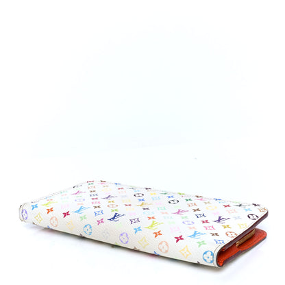 Louis Vuitton Monogram Multicolor Insolite Wallet White Orange 3 of 4