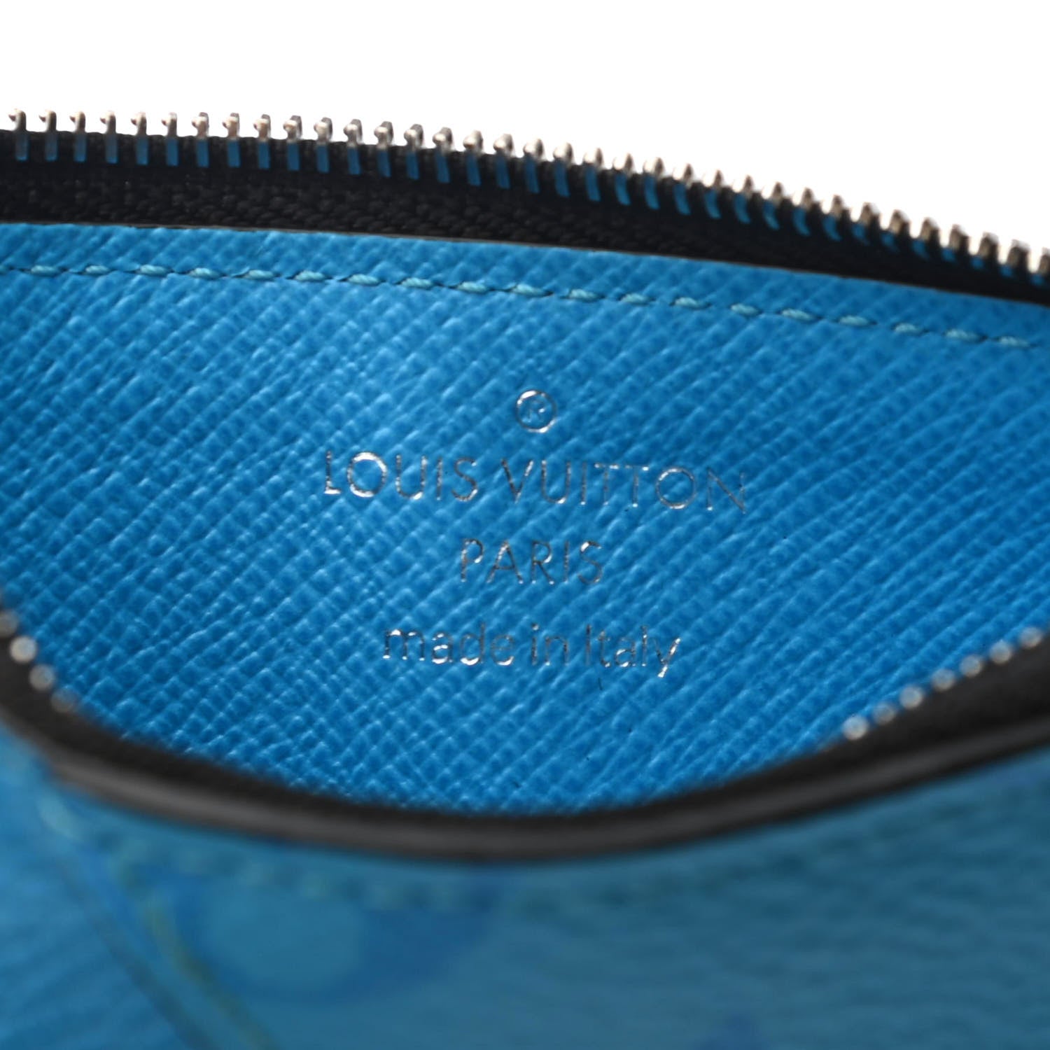 Louis Vuitton Taigarama Coin Card Holder Blue Lagoon 6 of 9