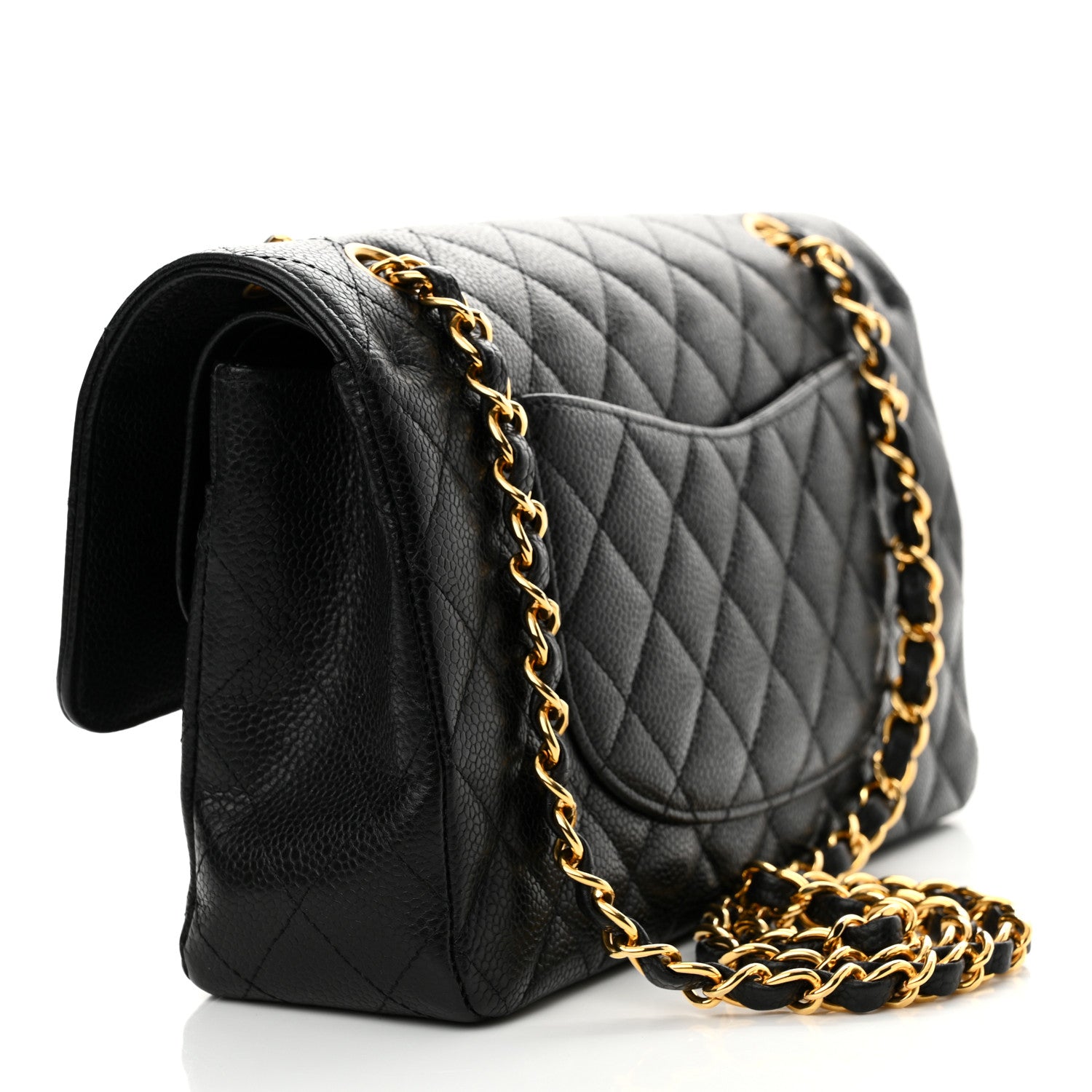 Chanel Caviar Quilted Medium Double Flap Black 3 of 13