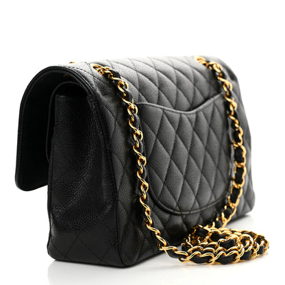 Chanel Caviar Quilted Medium Double Flap Black 3 of 13