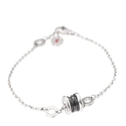 Bulgari Sterling Silver Black Ceramic Save the Children Bracelet SM 1 of 7