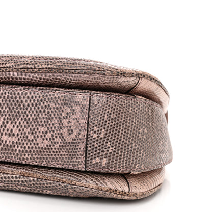 Gucci Lizard Medium New Bamboo Top Handle Bag Pink 10 of 11