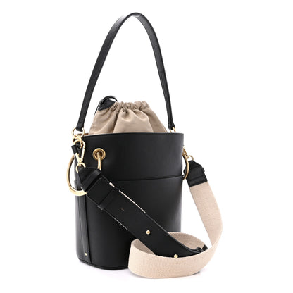 Chloe Smooth Calfskin Small Roy Bucket Bag Black 3 of 11