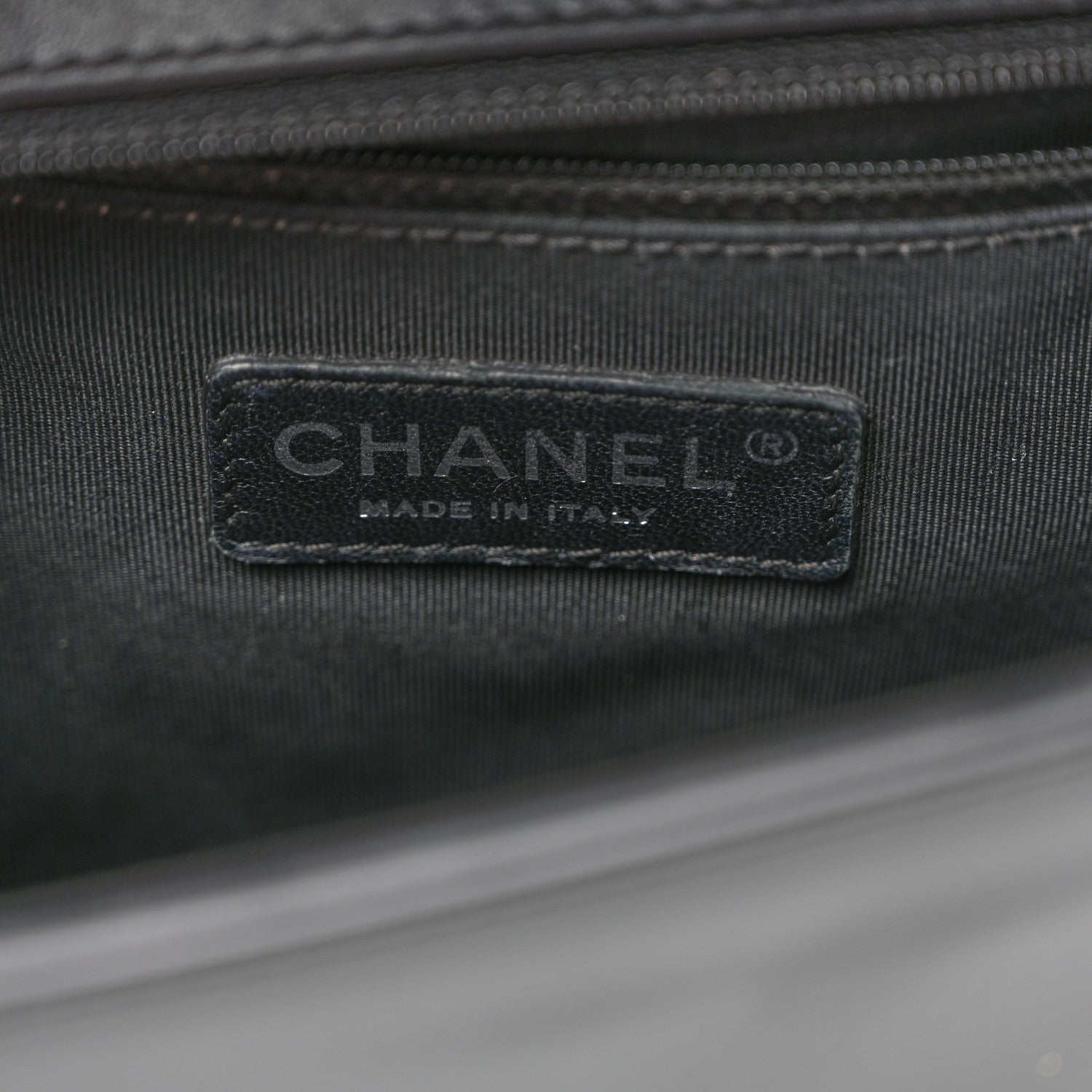 Chanel Patent Calfskin Quilted New Medium Plexiglass Boy Flap Black 6 of 11