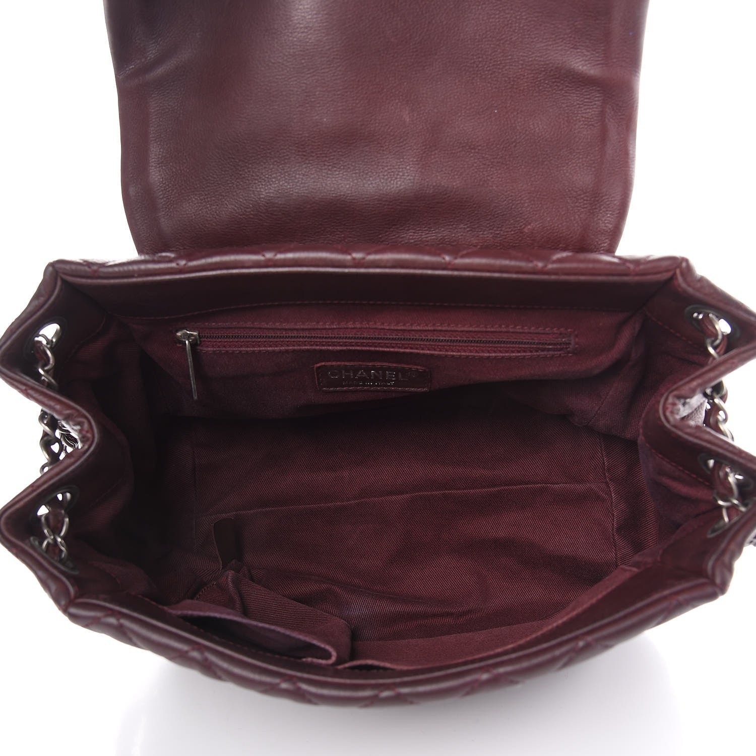 Chanel Calfskin Quilted Istanbul Accordion Flap Burgundy 4 of 15