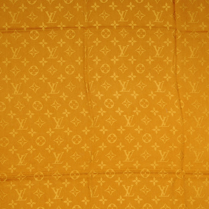 Louis Vuitton Wool Silk Monogram Shawl Safran 4 of 11