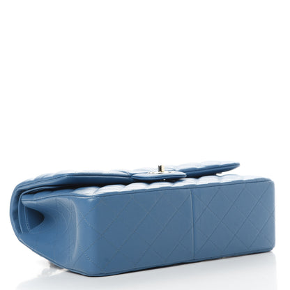 Chanel Caviar Quilted Jumbo Double Flap Blue 4 of 11