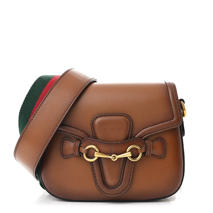 Gucci Calfskin Small Lady Web Shoulder Bag Cuir 1 of 14