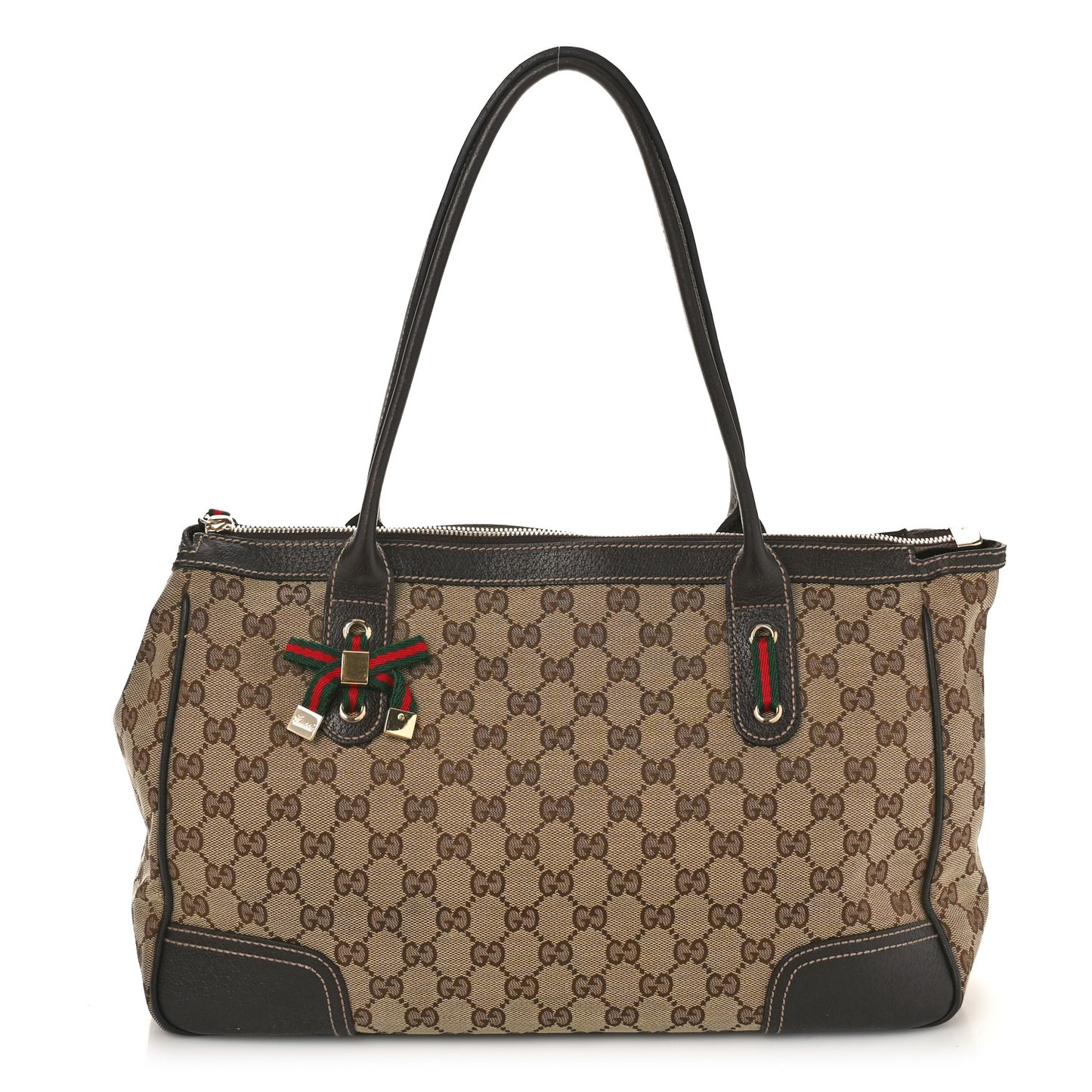 Monogram Medium Princy Tote Dark Brown