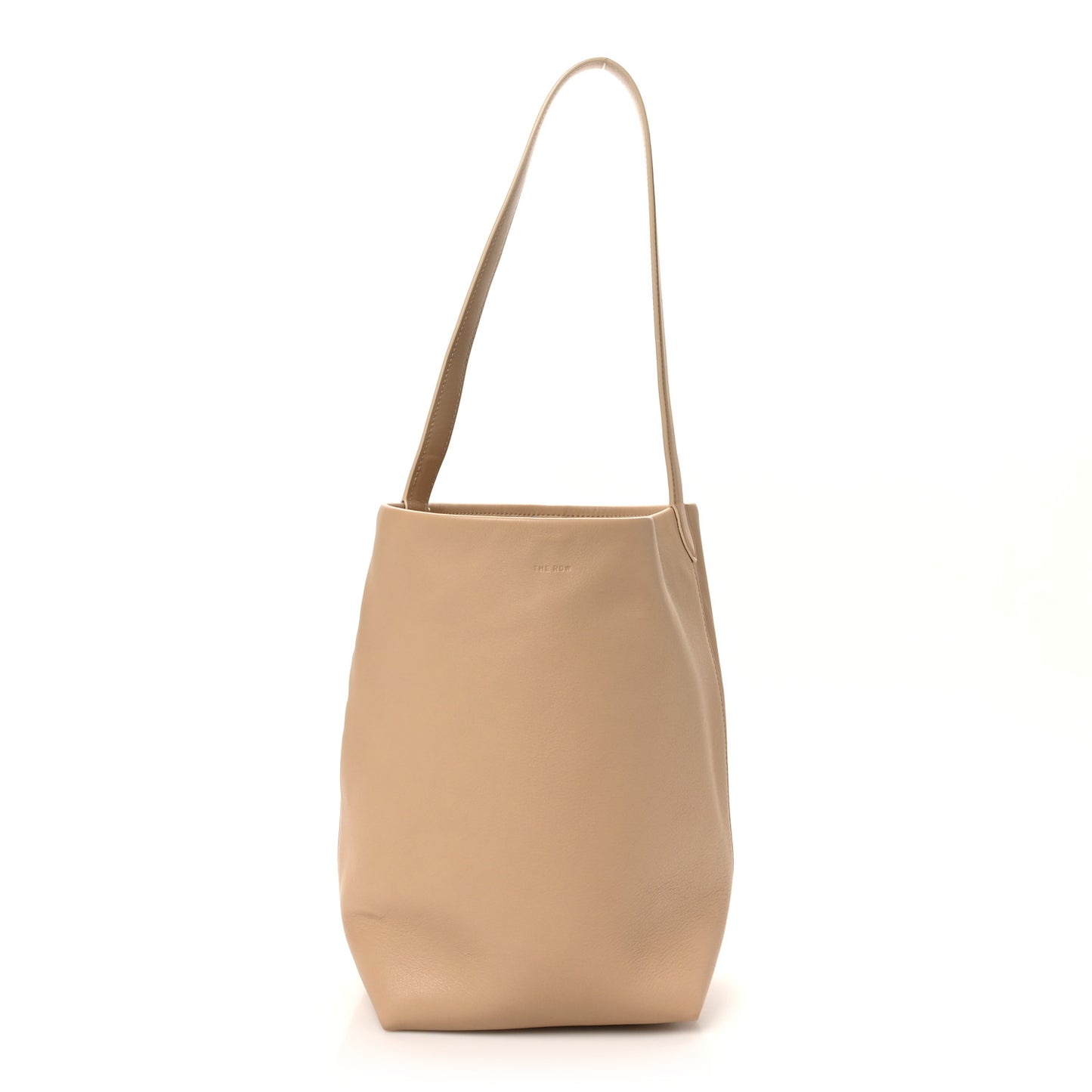 Grained Calfskin Small N/S Park Tote Dark Taupe