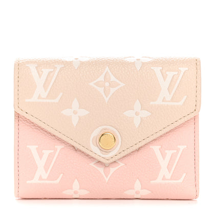 Louis Vuitton Empreinte Monogram Spring In The City Victorine Wallet Pink Beige Yellow 1 of 7