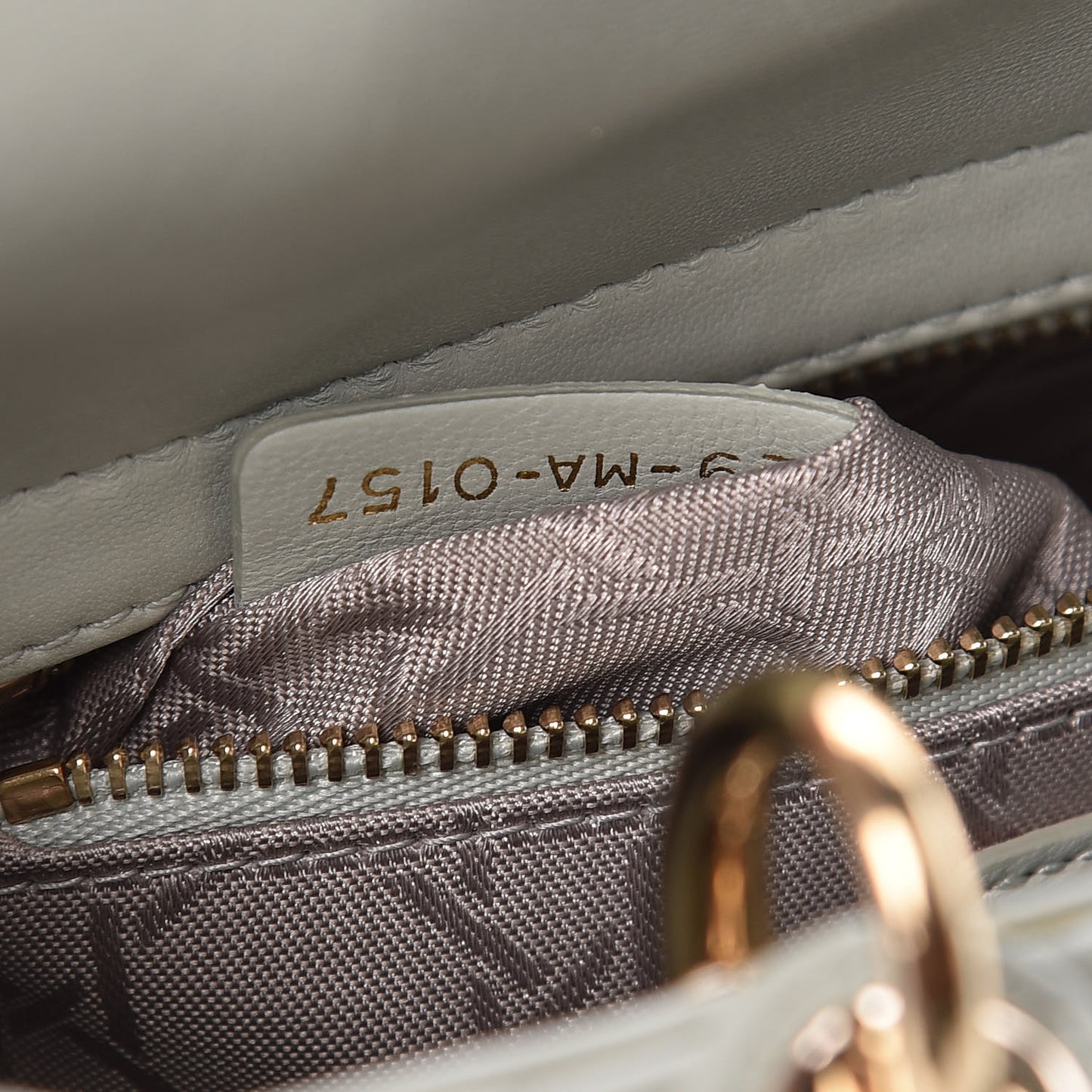 Lambskin Cannage Small My Lady Dior Pistachio
