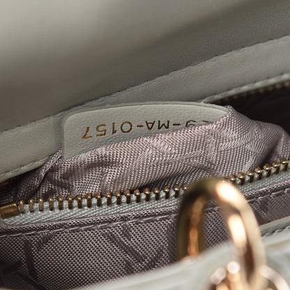 Christian Dior Lambskin Cannage Small My Lady Dior Pistachio 7 of 11