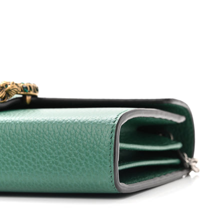 Gucci Calfskin Mini Dionysus Chain Wallet Emerald 10 of 10