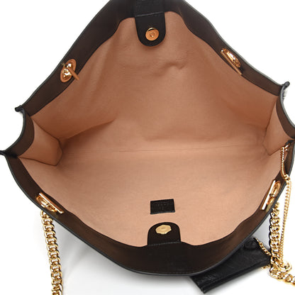 Gucci Calfskin Large Rajah Chain Tote Black 6 of 12