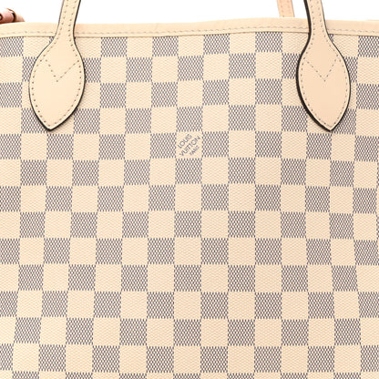 Louis Vuitton Damier Azur Braided Neverfull MM Pink 9 of 12