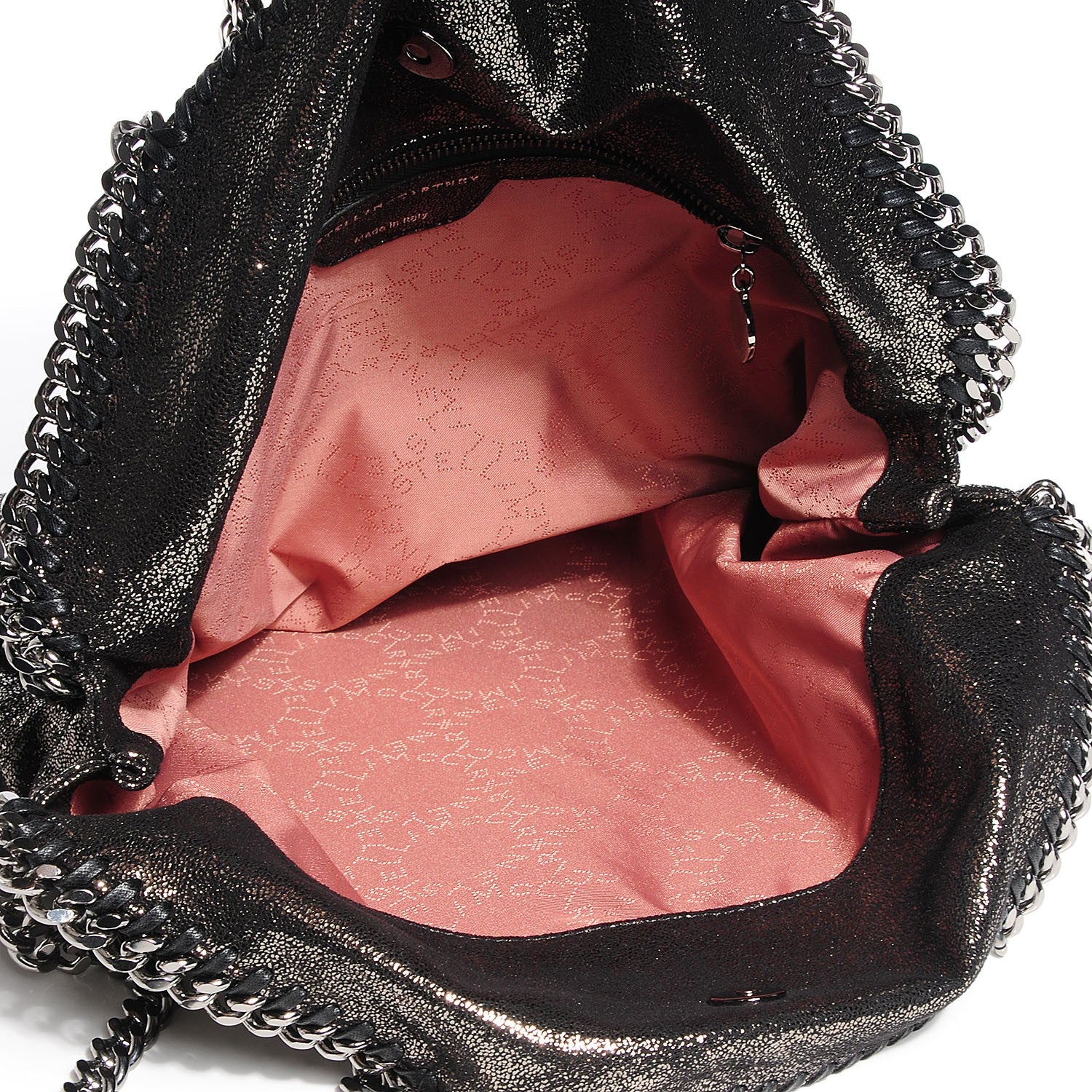 Stella McCartney Faux Leather Falabella Chamois Foldover Tote Ruthenium 5 of 9