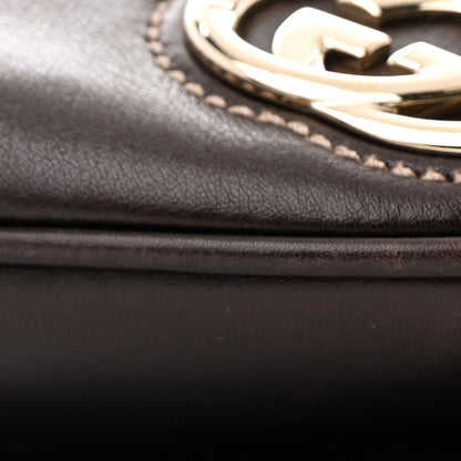 Gucci Monogram Medium New Britt Half Moon Hobo Dark Brown 10 of 12