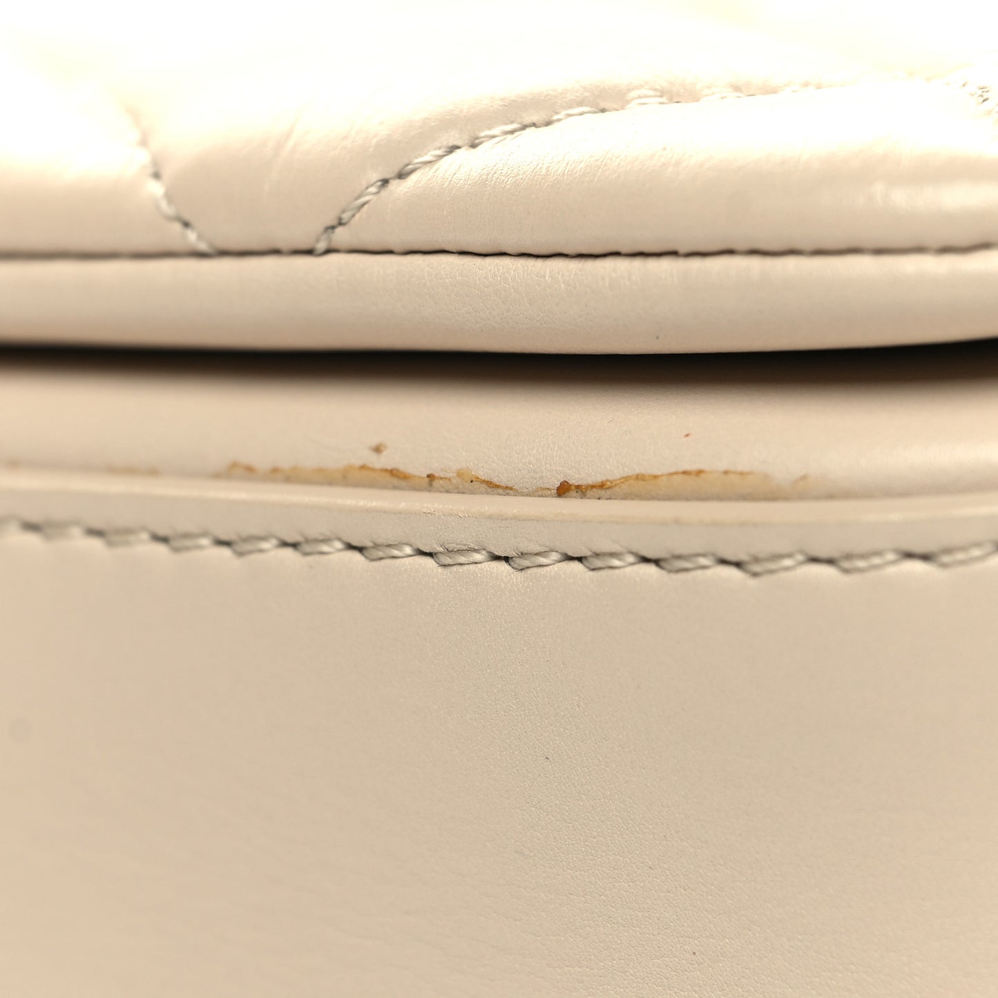 Calfskin Quilted Mini Nailed CC Flap Bag Beige