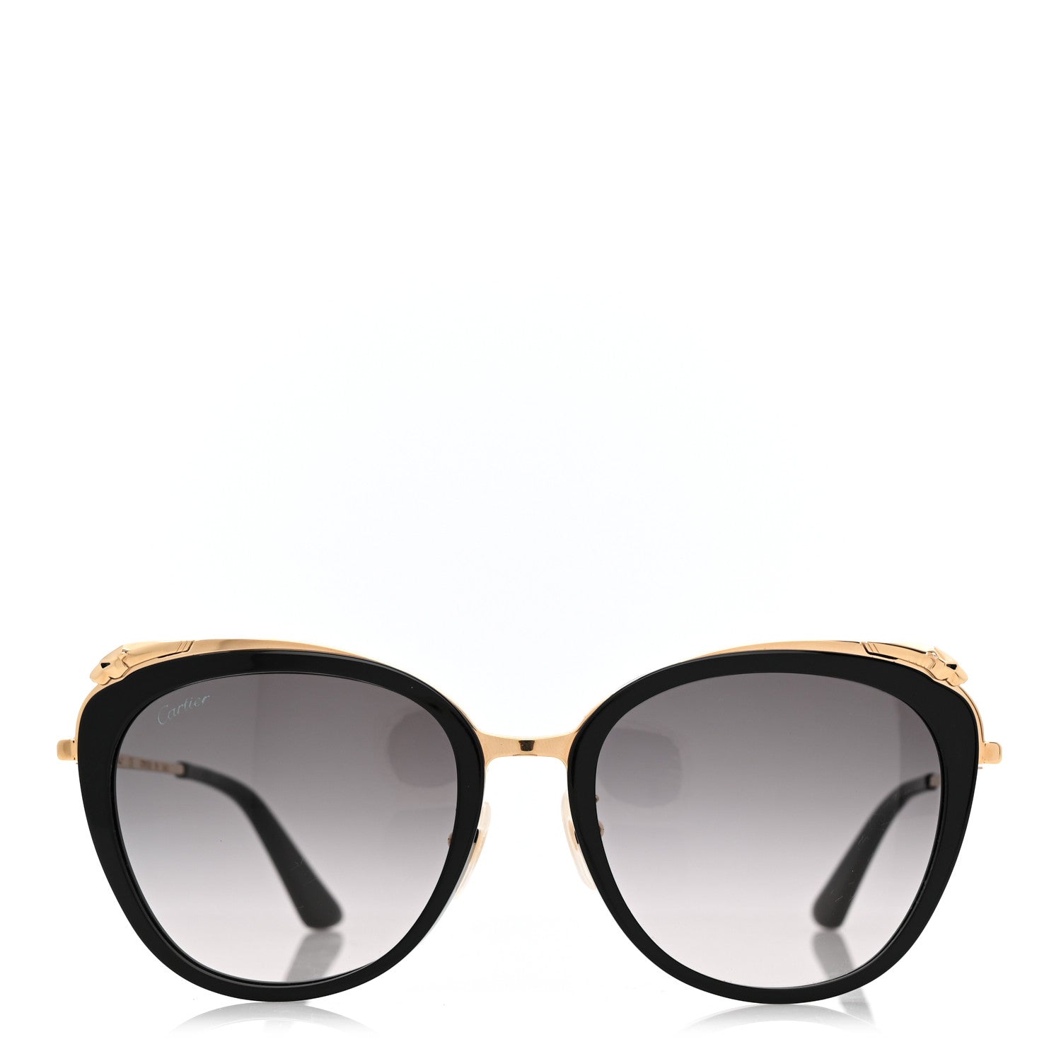 Cartier Panthere De Cartier Sunglasses CT0150SA Black Gold Black Gold 2 of 8