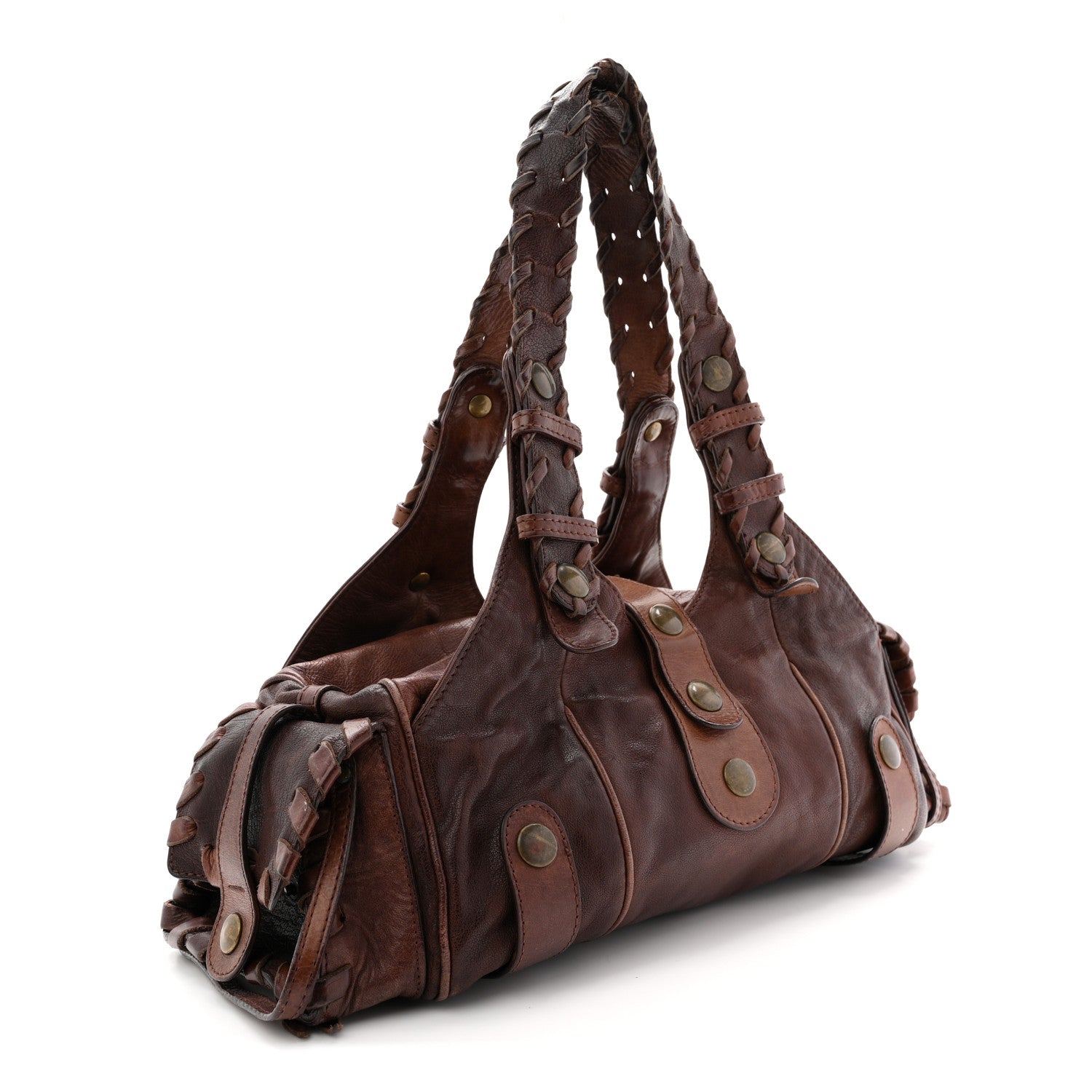 Chloe Calfskin Silverado Shoulder Bag Chocolate 3 of 12