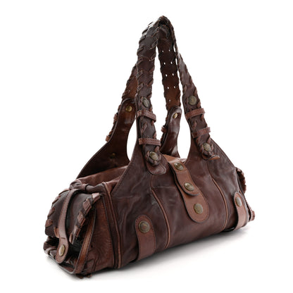 Chloe Calfskin Silverado Shoulder Bag Chocolate 3 of 12